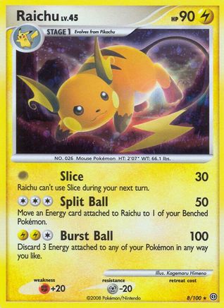 Raichu 008 [Stormfront]  - Reverse Holofoil
