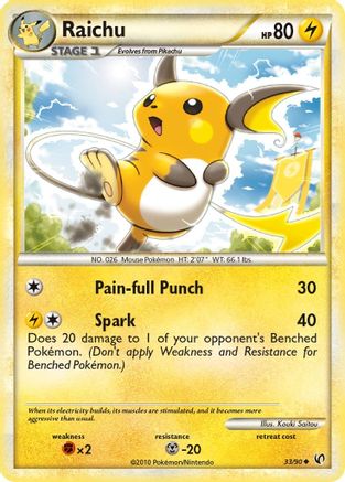 Raichu 033 [Undaunted]  - Reverse Holofoil