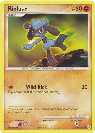 Riolu 061/130 [Diamond and Pearl]  - Reverse Holofoil
