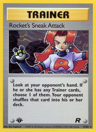 Rocket's Sneak Attack (72) 072/82 [Team Rocket]  - 1st Edition