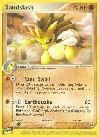 Sandslash 021/100 [Sandstorm]  - Reverse Holofoil