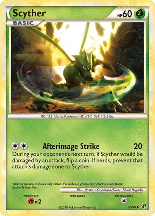 Scyther (36) 036/90 [Undaunted]  - Reverse Holofoil