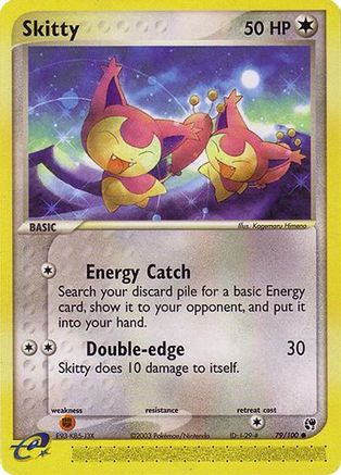 Skitty 079 [Sandstorm]  - Reverse Holofoil