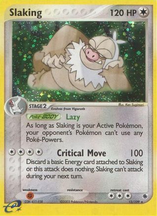 Slaking 012 [Ruby and Sapphire]  - Holofoil