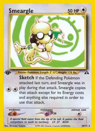 Smeargle (30) 030/75 [Neo Discovery]  - 1st Edition