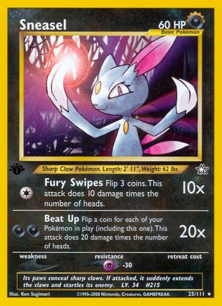 Sneasel 025/111 [Neo Genesis]  - 1st Edition