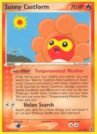 Sunny Castform 031 [Delta Species]  - Reverse Holofoil