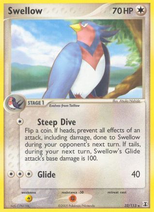 Swellow 032 [Delta Species]  - Reverse Holofoil