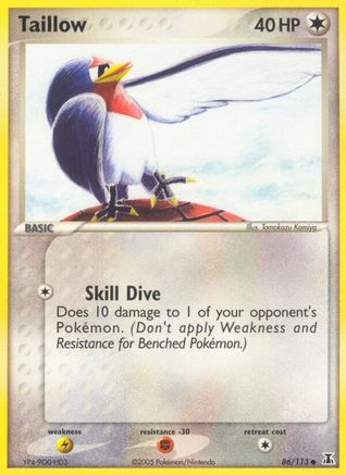 Taillow 086/113 [Delta Species]  - Reverse Holofoil