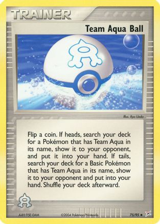 Team Aqua Ball 075 [Team Magma vs Team Aqua]  - Reverse Holofoil