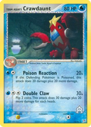 Team Aqua's Crawdaunt 014/95 [Team Magma vs Team Aqua]