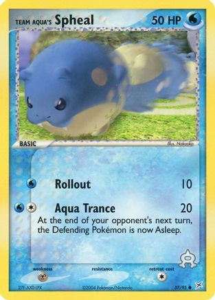 Team Aqua's Spheal 057/95 [Team Magma vs Team Aqua]  - Reverse Holofoil