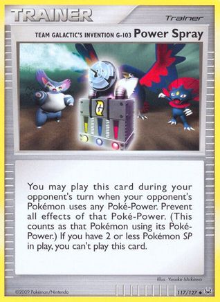 Team Galactic's Invention G-103 Power Spray 117/127 [Platinum]  - Reverse Holofoil