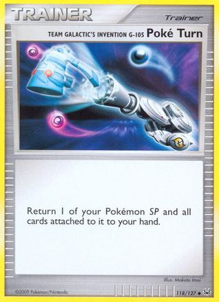 Team Galactic's Invention G-105 Poke Turn 118/127 [Platinum]  - Reverse Holofoil