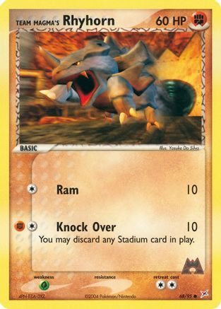 Team Magma's Rhyhorn 068/95 [Team Magma vs Team Aqua]  - Reverse Holofoil