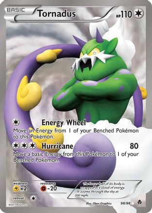 Tornadus (98 Full Art) 098/98 [Emerging Powers]  - Holofoil