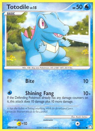 Totodile 106/123 [Mysterious Treasures]  - Reverse Holofoil