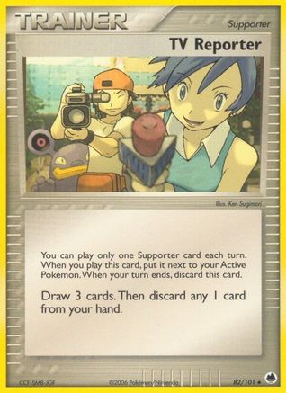TV Reporter 082/101 [Dragon Frontiers]  - Reverse Holofoil