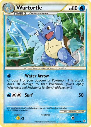 Wartortle 042/95 [Unleashed]  - Reverse Holofoil