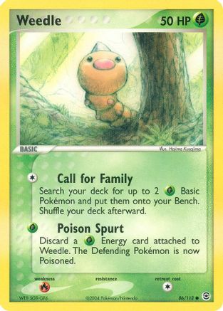 Weedle 086/112 [FireRed & LeafGreen]
