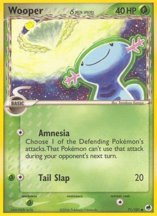 Wooper (Delta Species) 071/101 [Dragon Frontiers]  - Reverse Holofoil