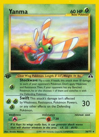 Yanma (36) 036/75 [Neo Discovery]  - 1st Edition
