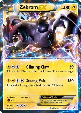Zekrom EX 052/113 [Legendary Treasures]  - Holofoil