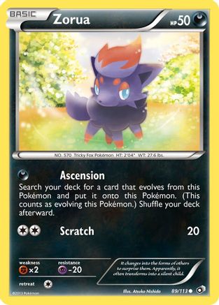 Zorua 089/113 [Legendary Treasures]  - Reverse Holofoil