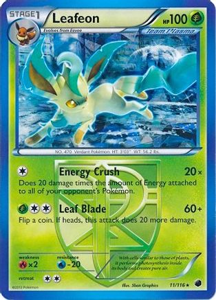 Leafeon 011/116 [Deck Exclusives]  - Holofoil