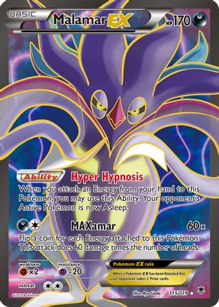 Malamar EX (115 Full Art) 115/119 [XY  Phantom Forces]  - Holofoil
