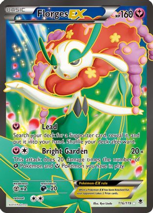 Florges EX (116 Full Art) 116/119 [XY  Phantom Forces]  - Holofoil