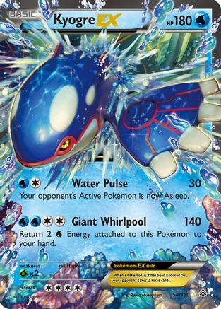 Kyogre EX 054/160 [XY  Primal Clash]  - Holofoil