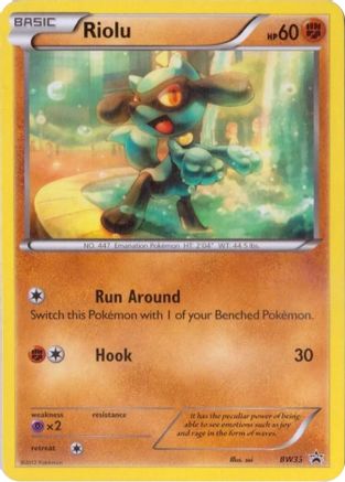Riolu BW33 [Black and White Promos]