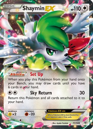 Shaymin EX 077/108 [XY  Roaring Skies]  - Holofoil