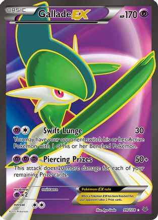 Gallade EX (99 Full Art) 099/108 [XY  Roaring Skies]  - Holofoil