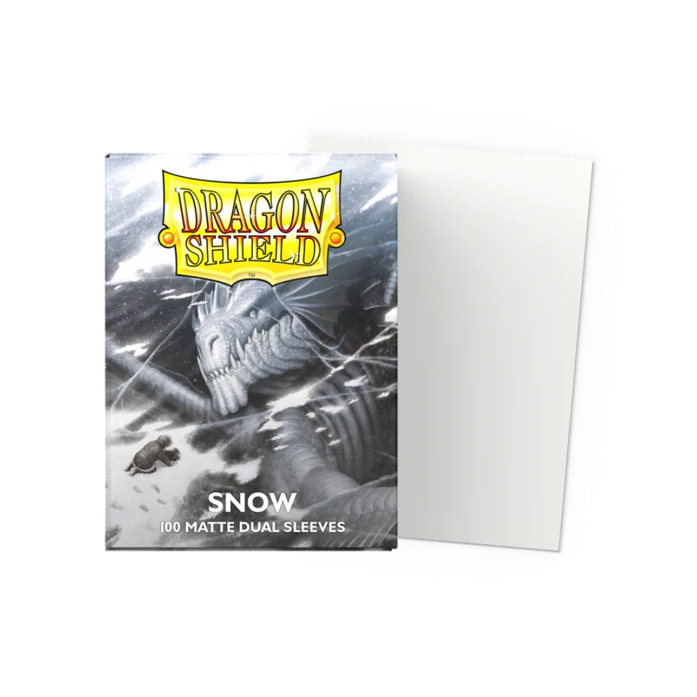 Dragon Shield - Snow Matte Dual Sleeves (100ct)