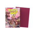Dragon Shield - Pomegranate & Gold Matte Dual Sleeves (100ct)