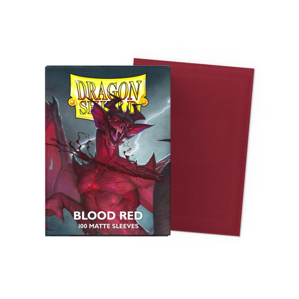 Dragon Shield - Blood Red Matte Sleeves (100ct)