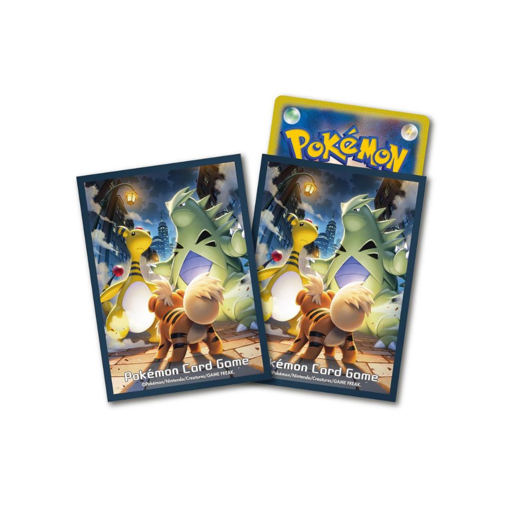 Pokemon Growlithe ＆ Tyranitar ＆ Ampharos Sleeves